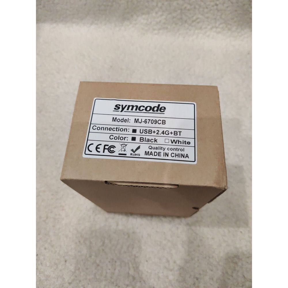 NIB! Symcode MJ-6709 Wireless Bluetooth‎ Barcode Scanner 2.4G - Black